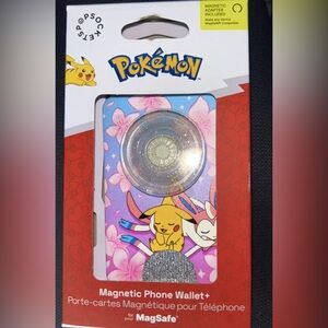 Popsockets Magnetic Phone Wallet With Grip Pokemon Pikachu By MagSafe